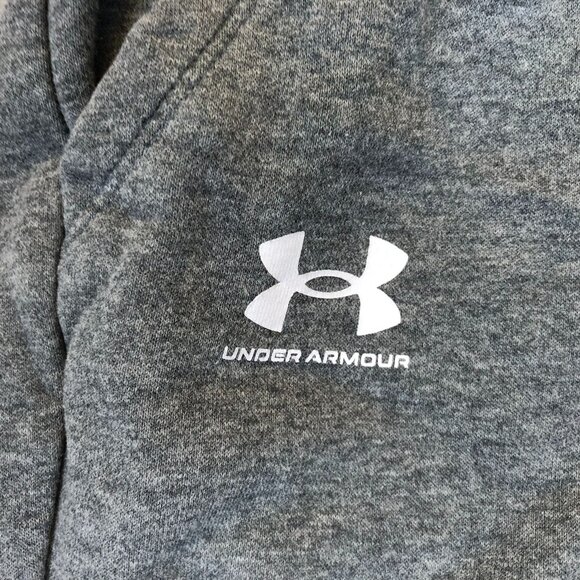 Under Armour Youth Jogger Pants Small Fleece Sweatpants Loose Fit Drawstring Gra - Picture 8 of 10